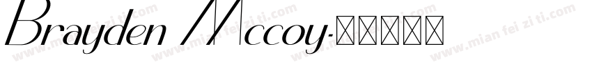 Brayden Mccoy字体转换